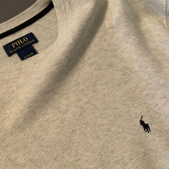 Polo Ralph Lauren LS Thermal Shirt, Mens XL, Dune/Beige - Picture 5 of 5